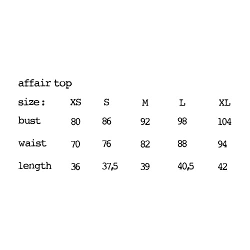 the ‘affair’ top