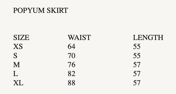 POPYUM SKIRT