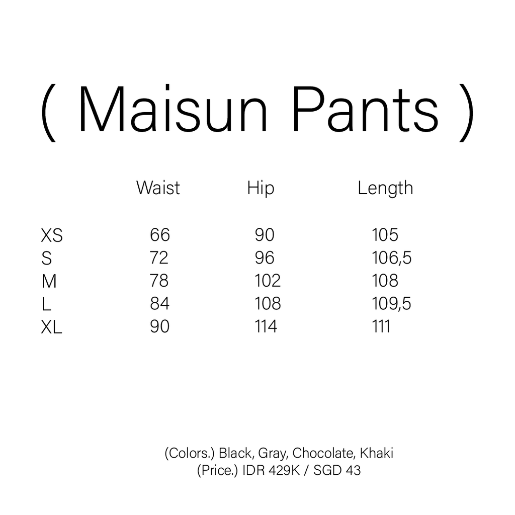 MAISUN PANTS